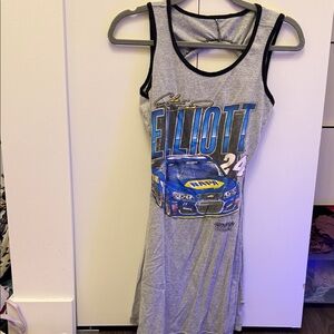 Gray Sleeveless NASCAR Dress